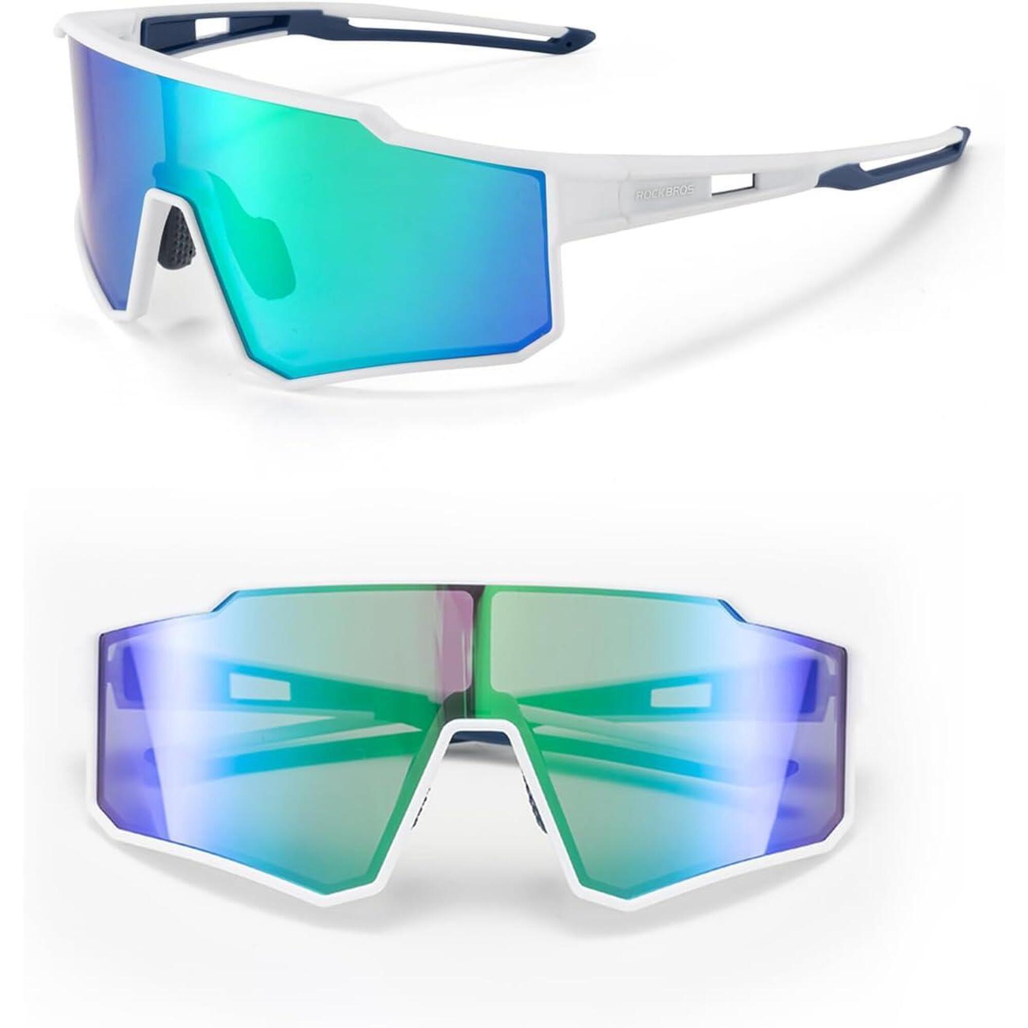 Rockbros - Lunettes De Cyclisme De Sport Polarisées, Blanc - Lunettes De Soleil - Blanc - No Size - Decathlon