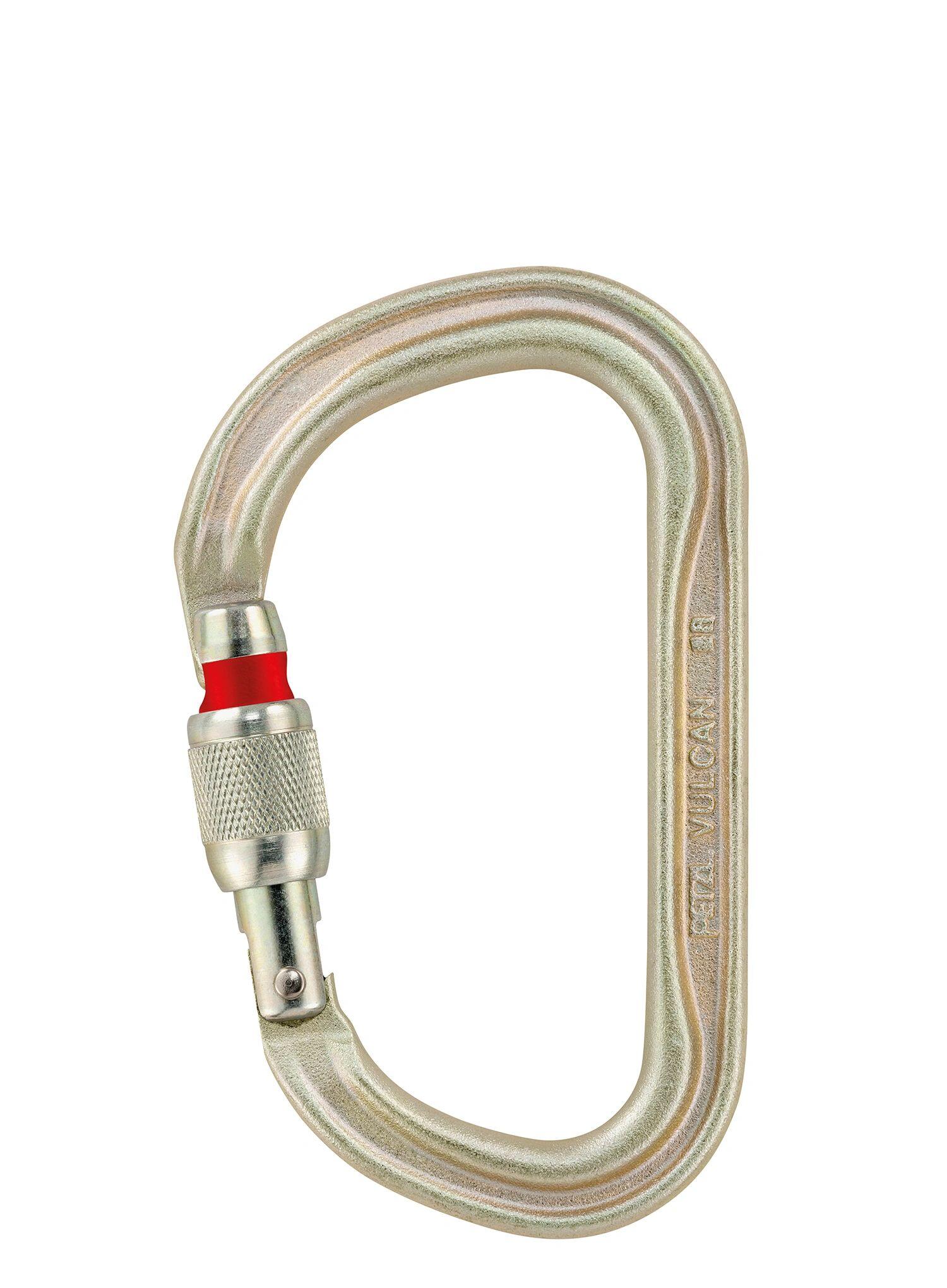 Karabina Petzl Vulcan Screw Lock ocelová 45 kN profil H 3/3