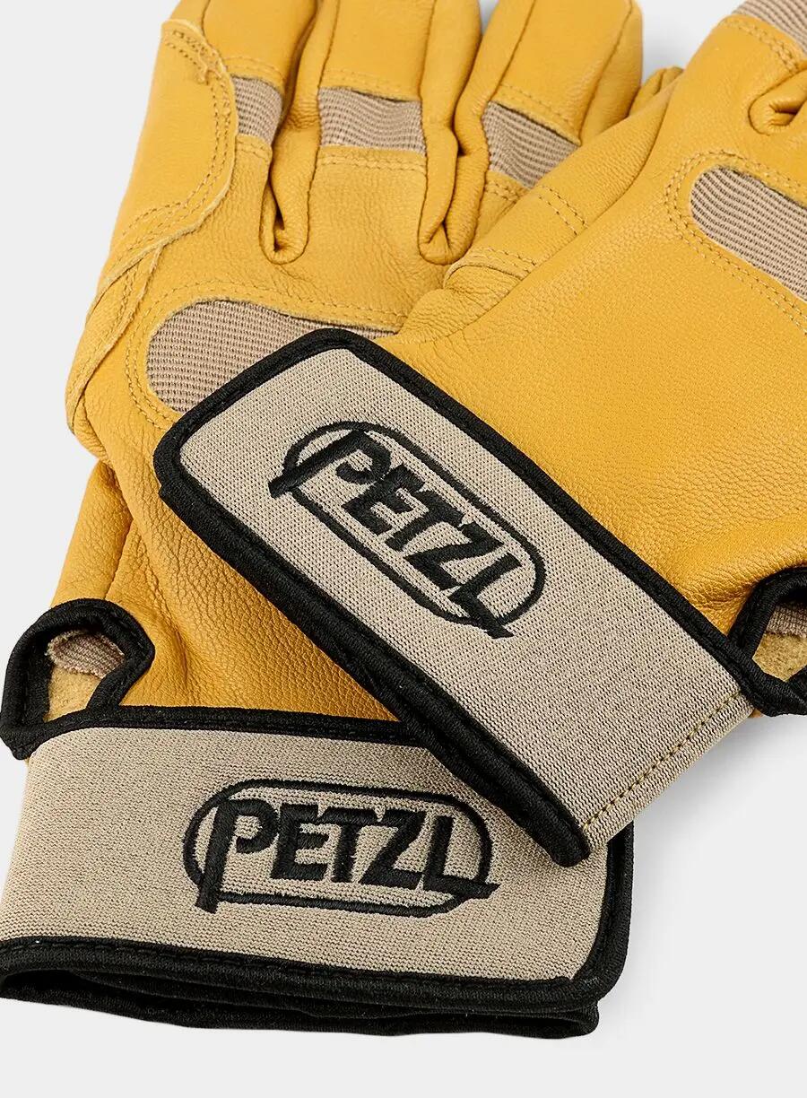 Gants Petzl CORDEX PLUS S cuir chèvre beige renfort paume Velcro 5/5