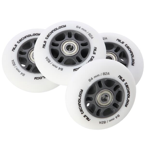 NILS EXTREME Matná kolečka NILS Extreme PU 84x24 82A s ložisky ABEC 9, 4 ks