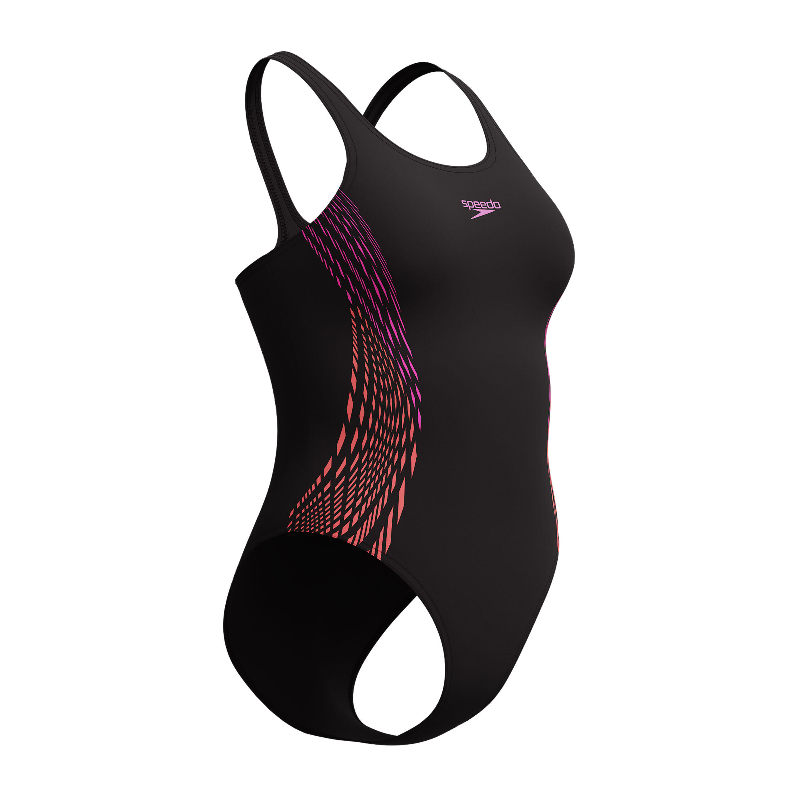 Maillot de bain Speedo Placement Muscleback Noir / Violet 2/5