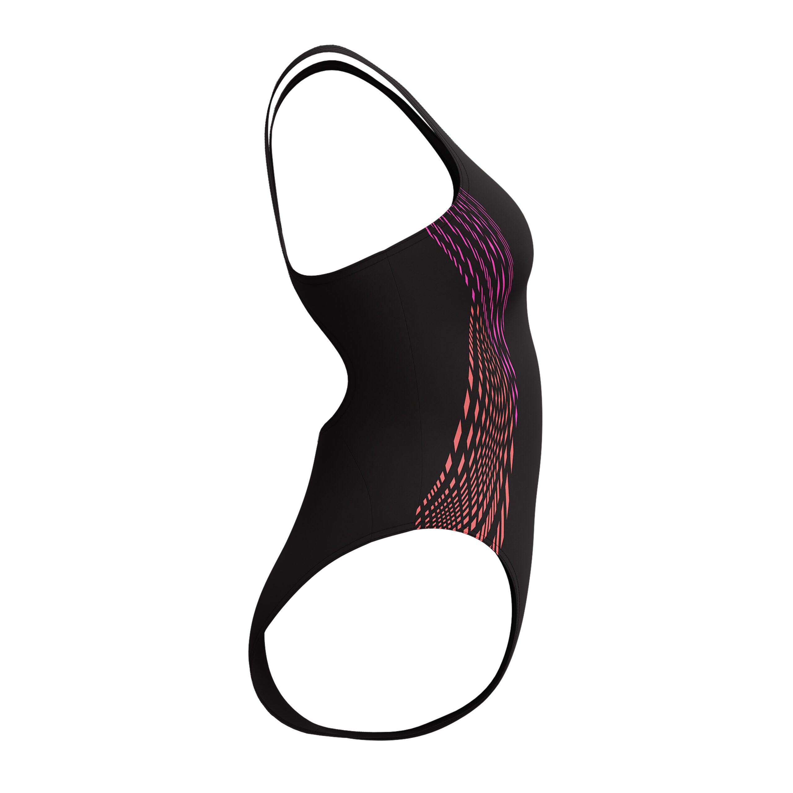 Maillot de bain Speedo Placement Muscleback Noir / Violet 3/5