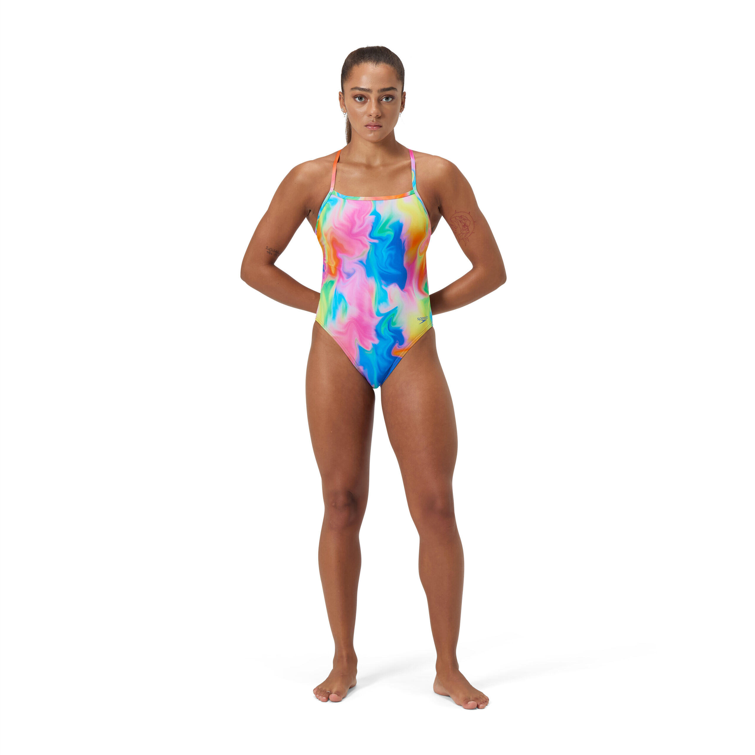 Costume da bagno Speedo Printed V-Back Multi 4/5