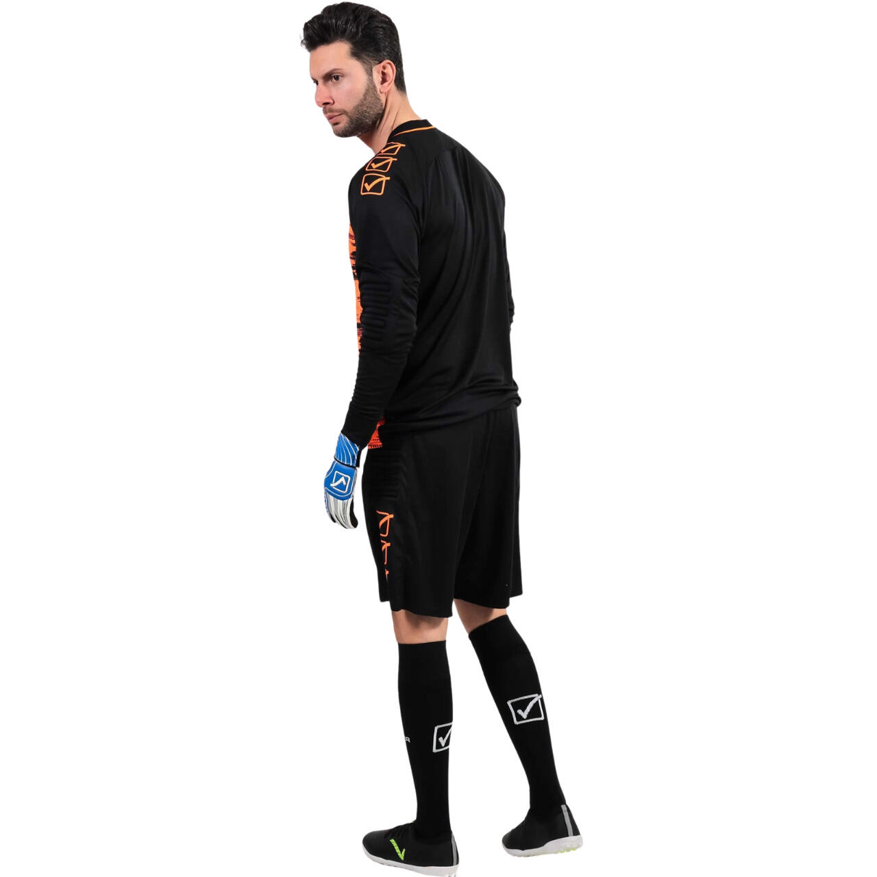 Completi portiere givova arancio fluo/nero 2/4