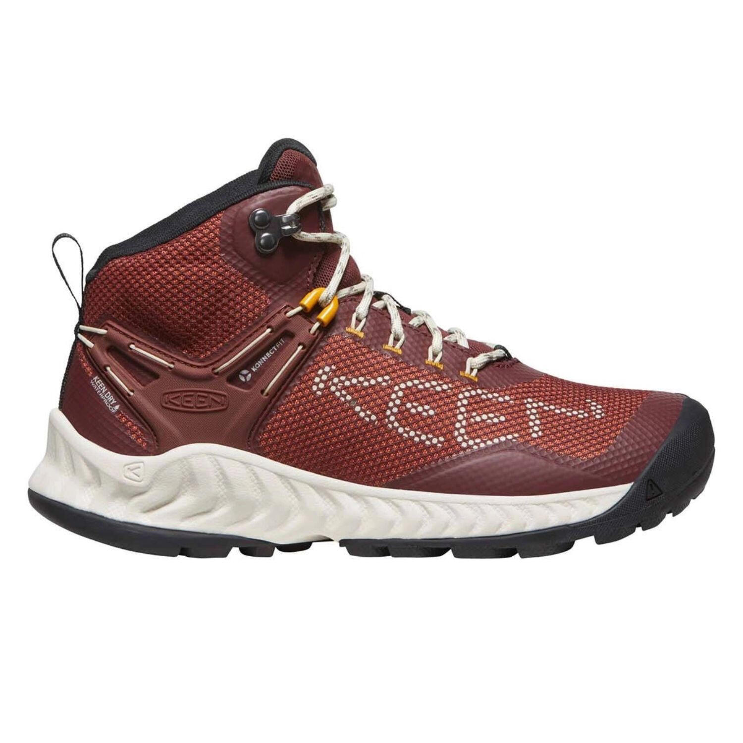 Keen - Chaussures De Trekking Pour Femmes Keen Nxis Evo Wp Mid - Baskets - Rouge - Decathlon