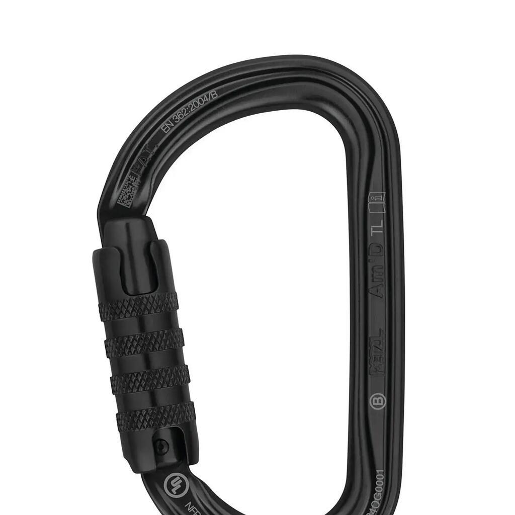 D Carabiner Petzl Am D Triact Lock Black 75 g