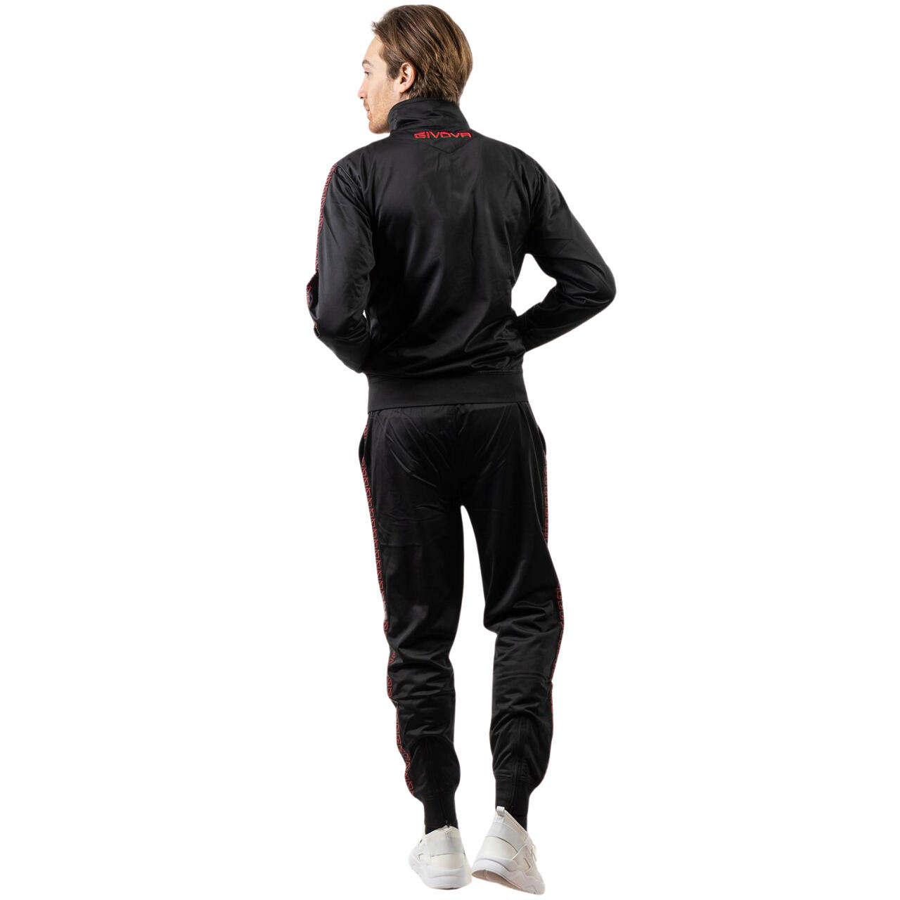 Conjunto Desportivo Givova Visa Triacetato Vermelho/preto 2xl 2/5