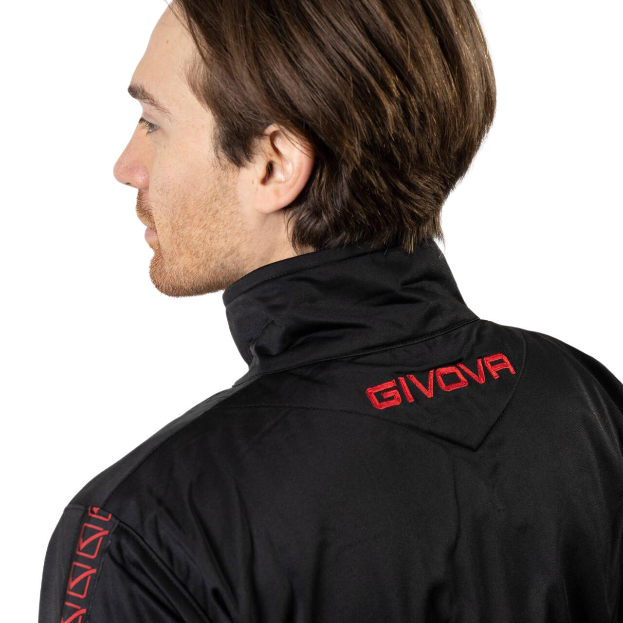 Conjunto Desportivo Givova Visa Triacetato Vermelho/preto 2xl 4/5