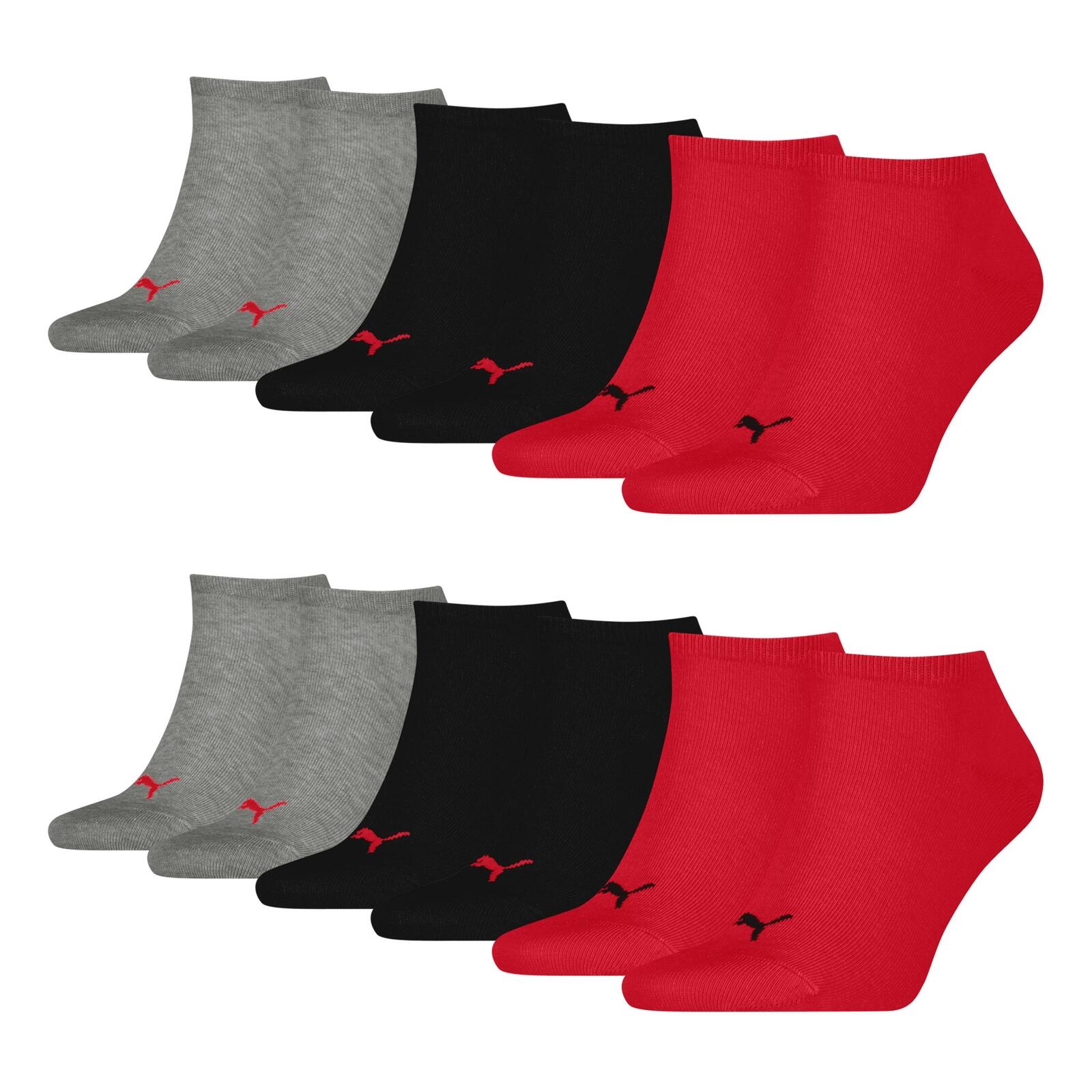 PUMA Sneaker Socken 6 Paar weich komfortabel Herren Damen Unisex - Soft Cotton