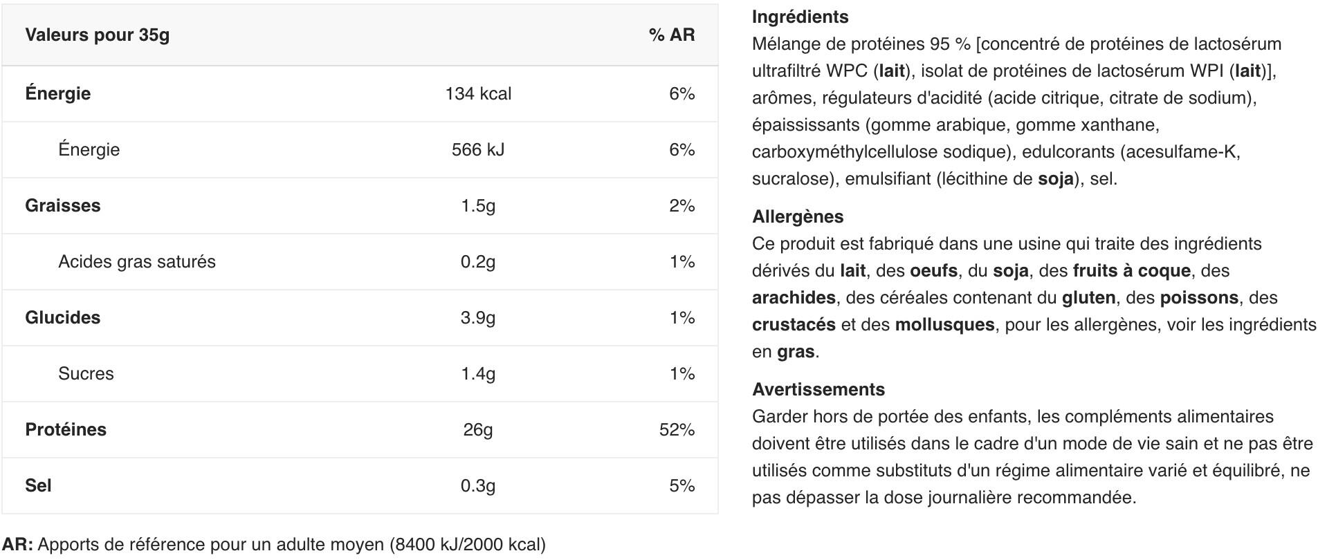 Whey concentrée - Whey Protein Complex 100% - Noix de Coco 2/3