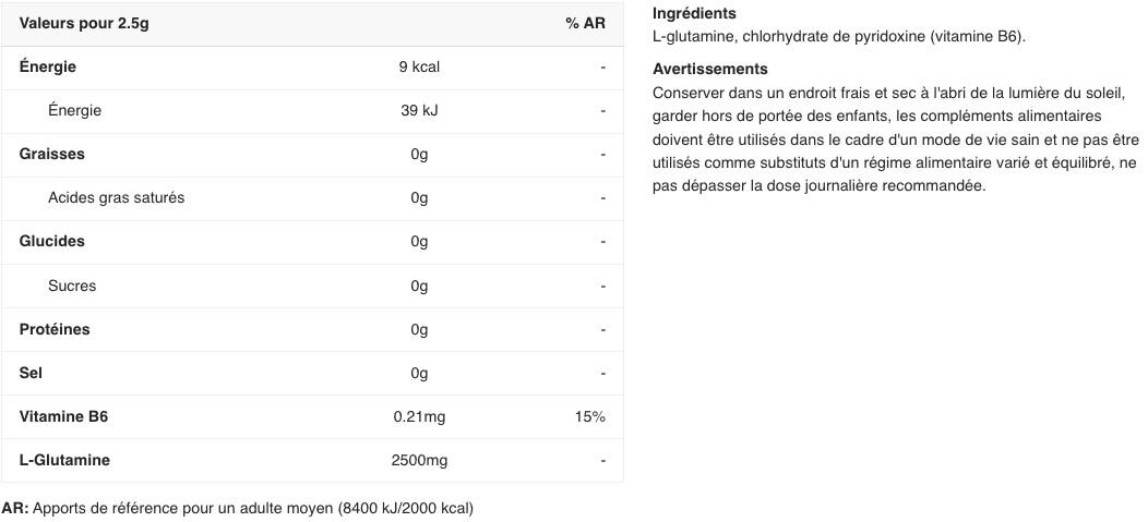 L-Glutammina - Rocky Athletes Glutamine - Sapore neutro 250g 2/3