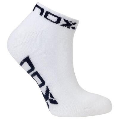 Women's white and red nox ankle socks