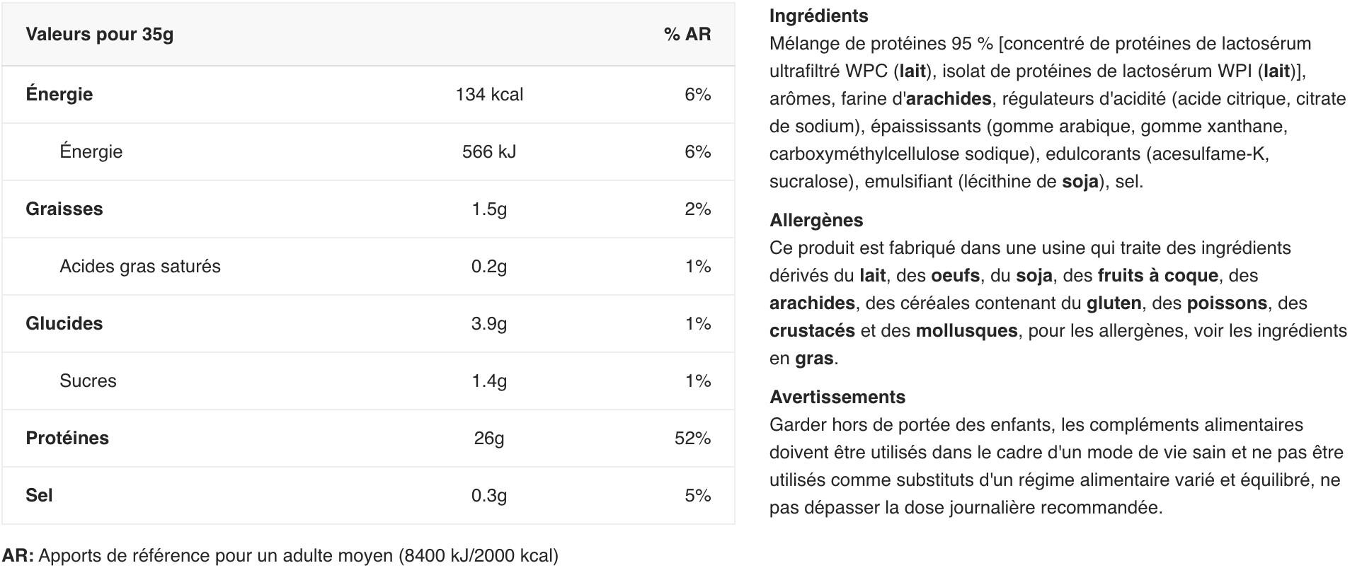 Concentrato di whey - Whey Protein Complex 100% - Burro d'Arachidi 2/3