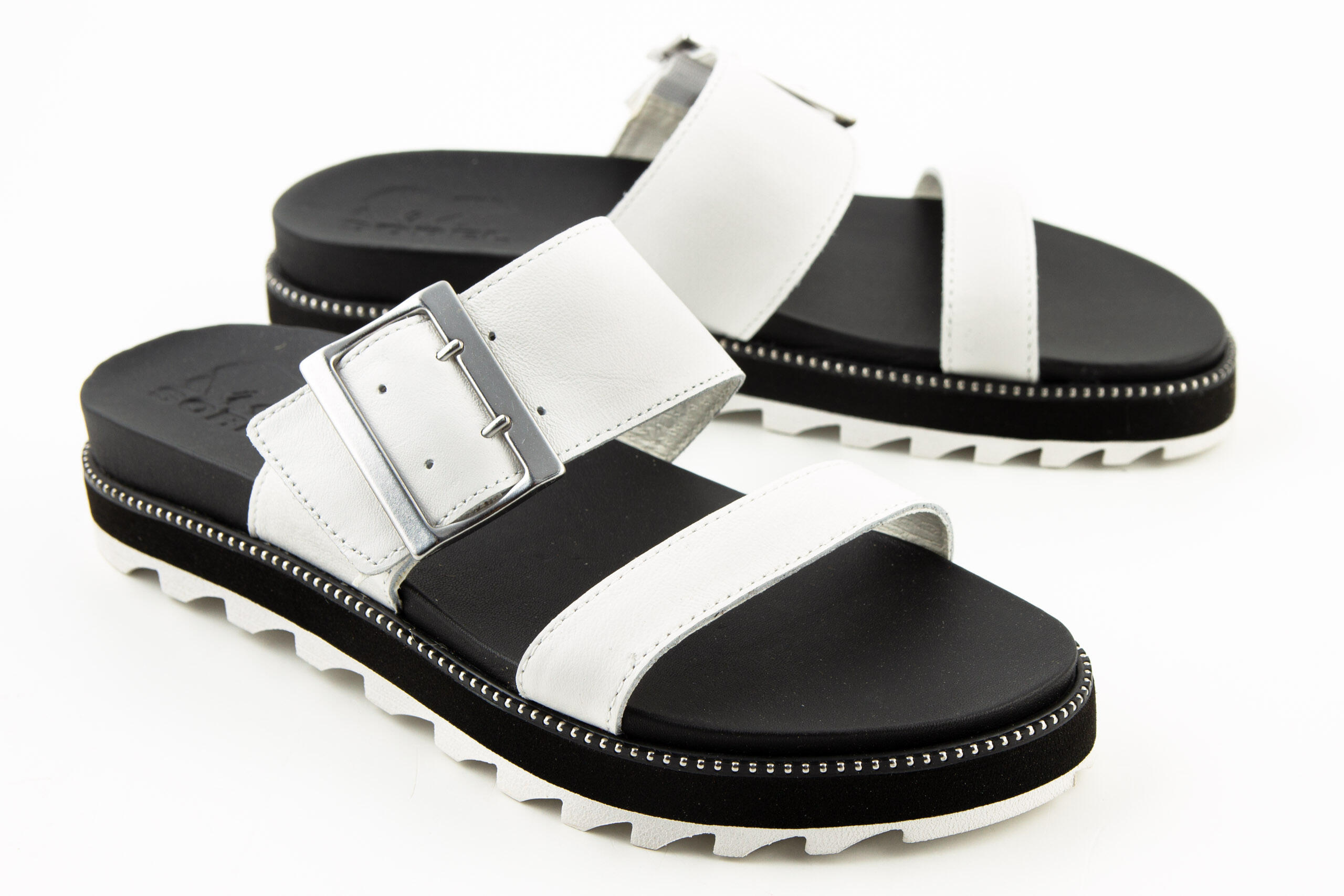 Chanclas Sorel Roaming de piel para mujer 3/7