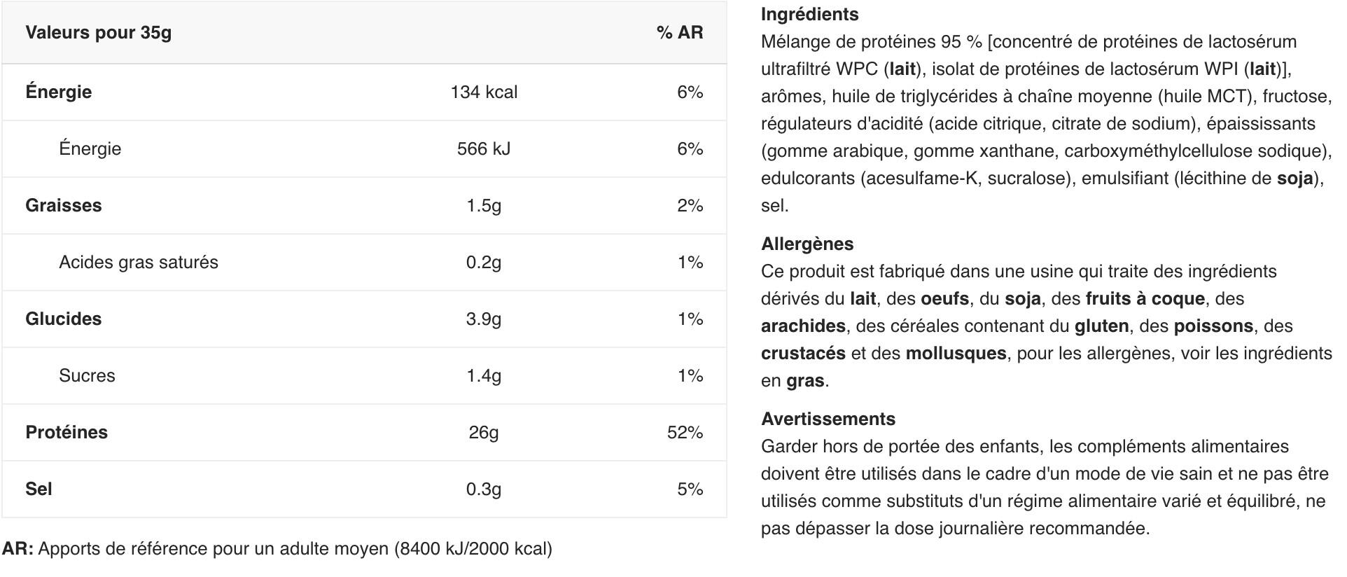Whey concentrée - Whey Protein Complex 100% - Vanille 2/3