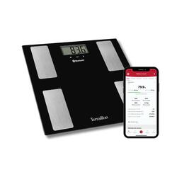 Pèse-personne connecté Bluetooth avec analyse des masses - Smart Connect noir