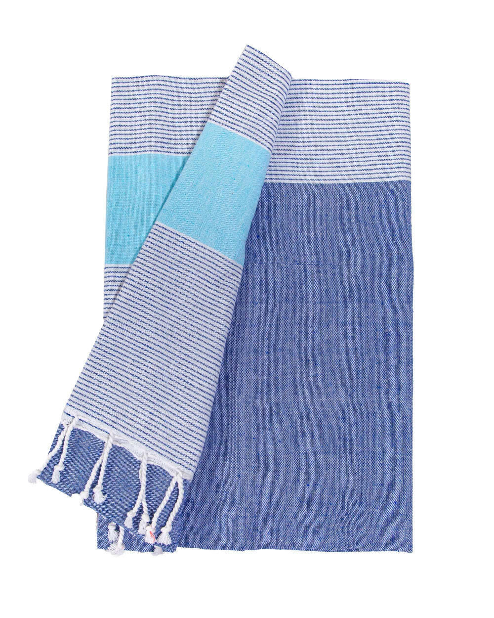 FOUTA D AZUL + TURQUESA - DOBLE 2/3
