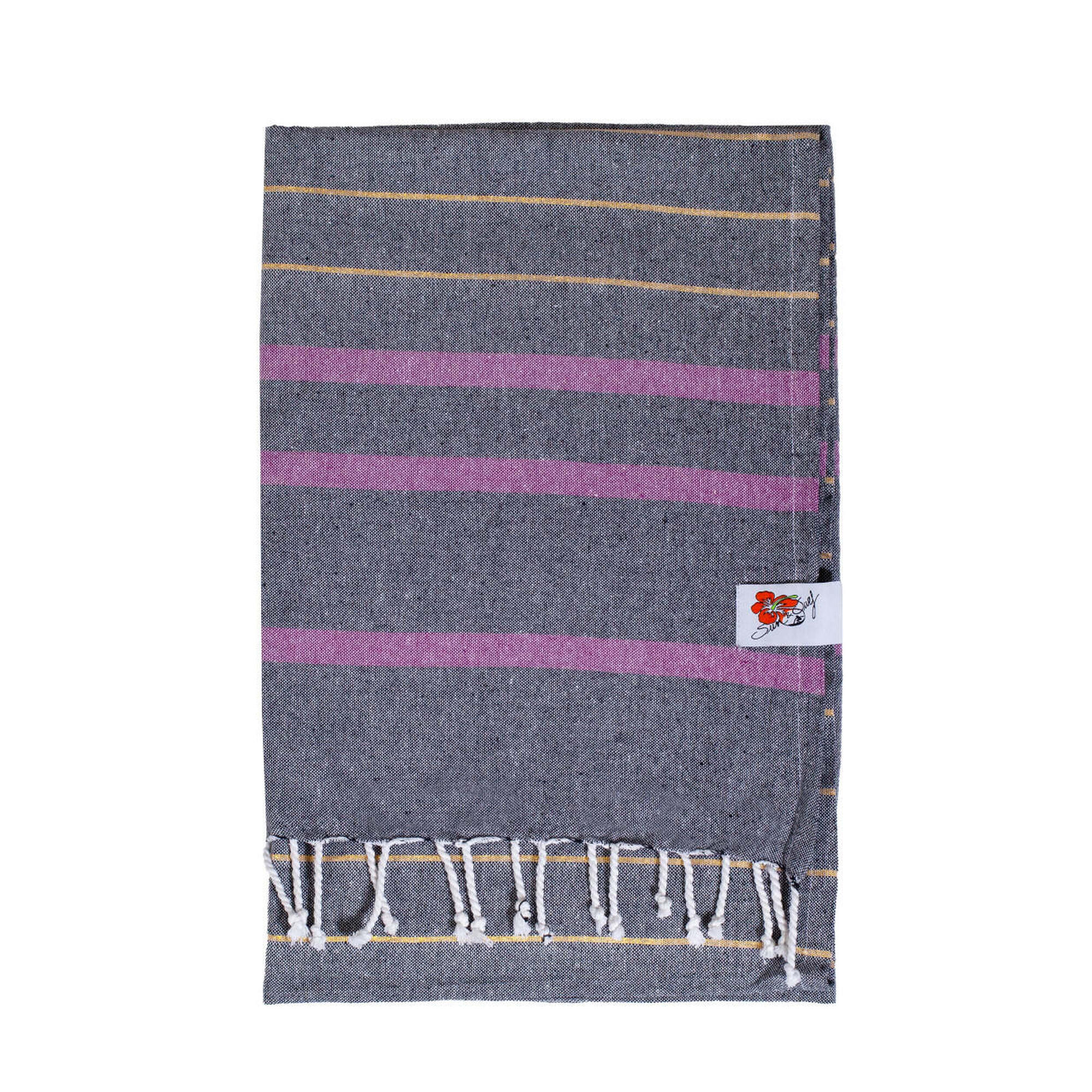 Sun & Surf - Fouta G Or + Noir + Fuchsia - Paréo - Multicolore - Taille Unique - Decathlon