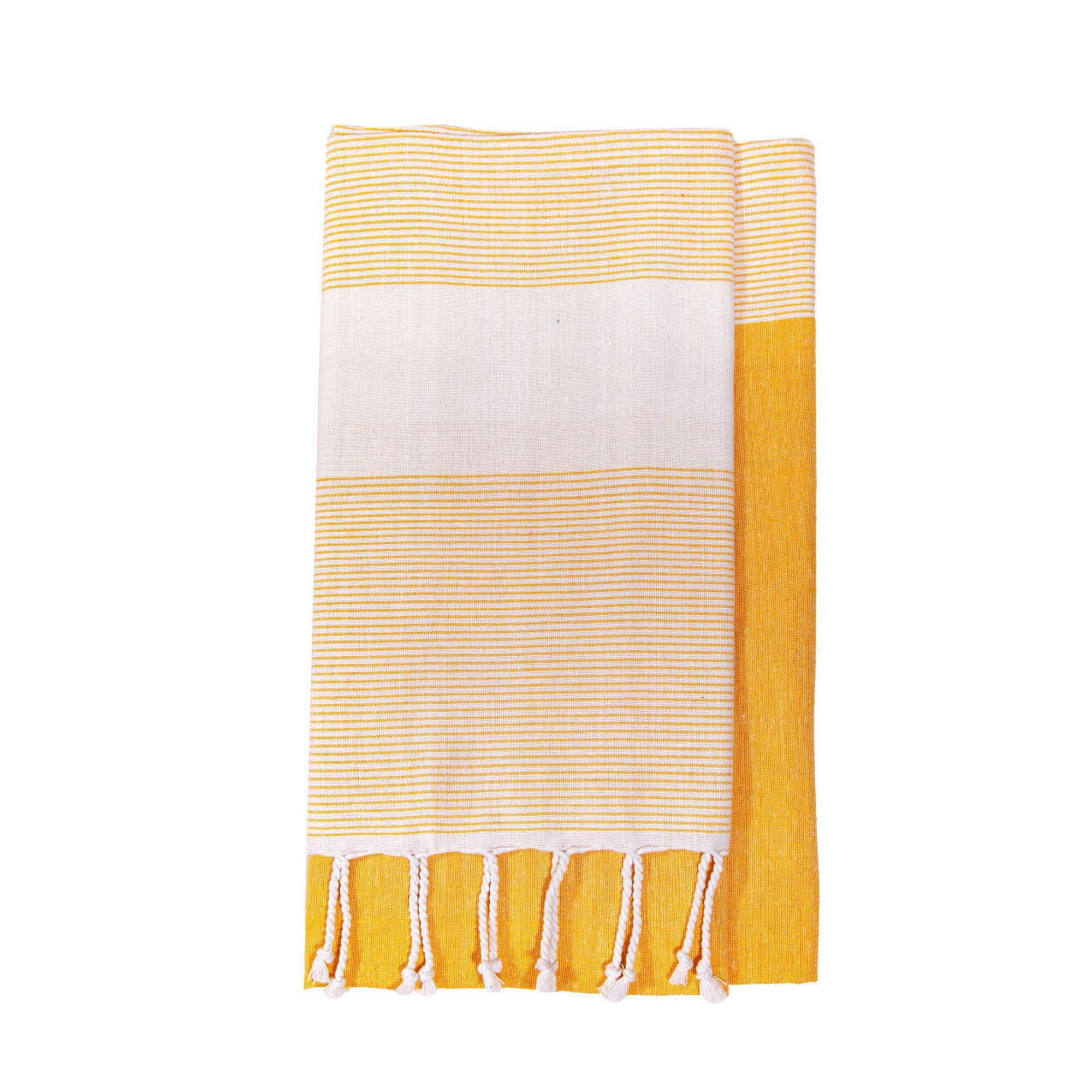 Sun & Surf - Fouta D Moutarde - Double - Paréo - Jaune|marron - Taille Unique - Decathlon