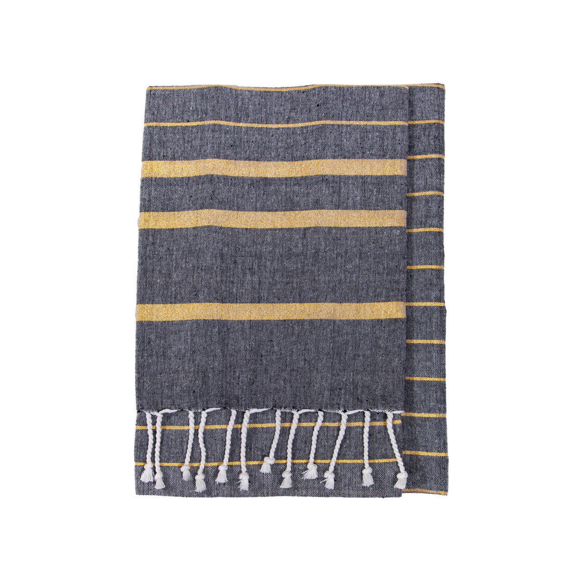 Sun & Surf - Fouta G Or + Noir - Paréo - Multicolore - Taille Unique - Decathlon