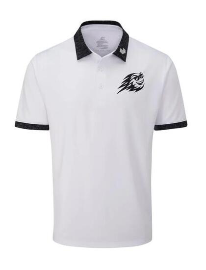 Polo da golf Fireballs by Stuburt Sevilla LIV Golf Uomo Bianco/Nero