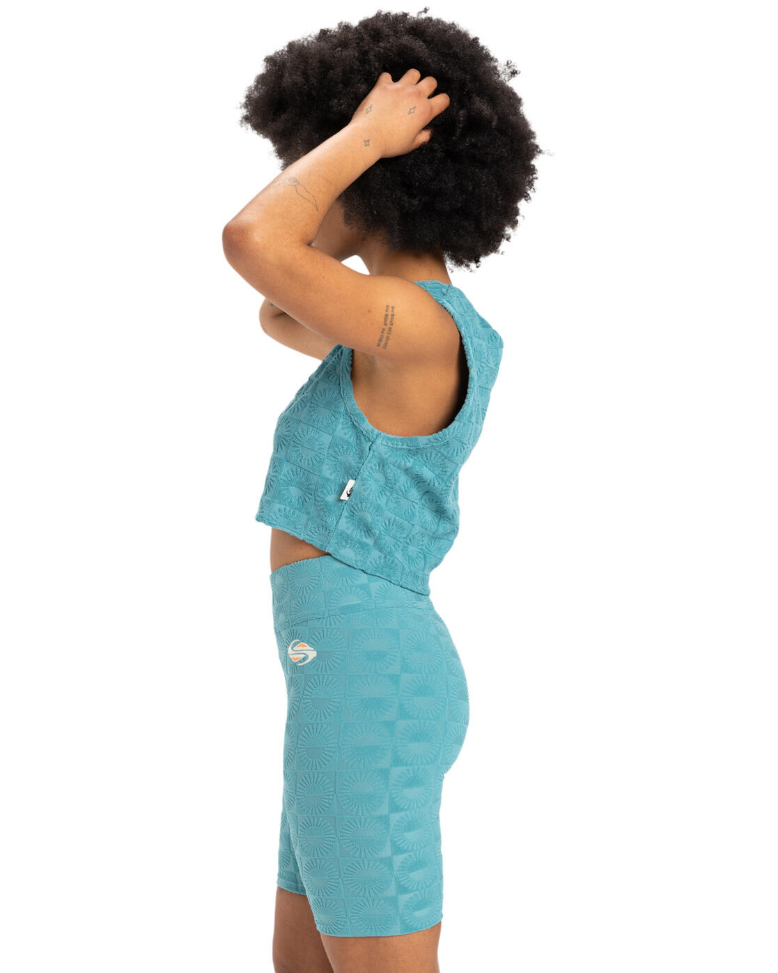 Joggingshort TROPIC DAY CYCLIST Blau Dames 3/4