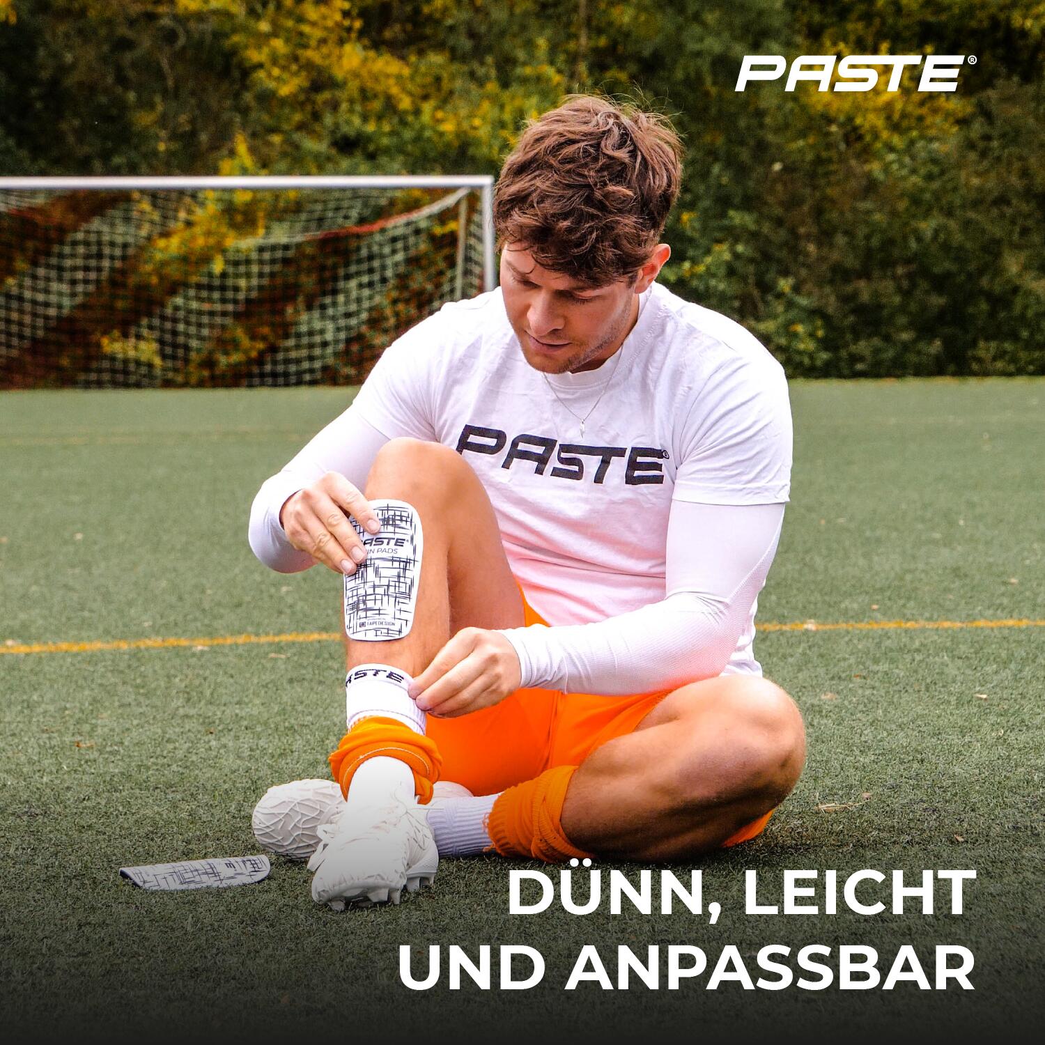 Schienbeinschoner Fußball – Individuell anpassbar mit Polster 2/6