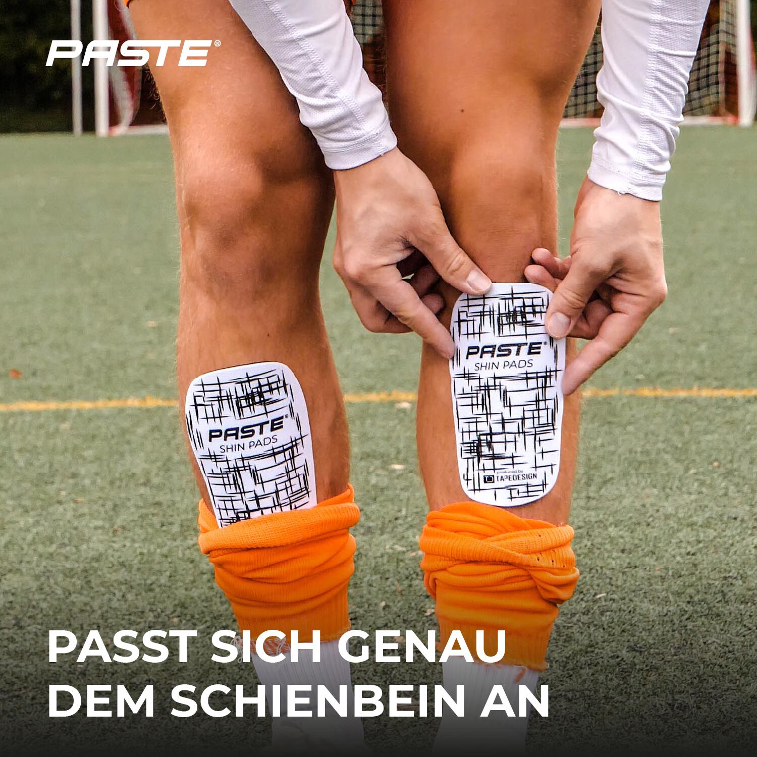 Schienbeinschoner Fußball – Individuell anpassbar mit Polster 3/6