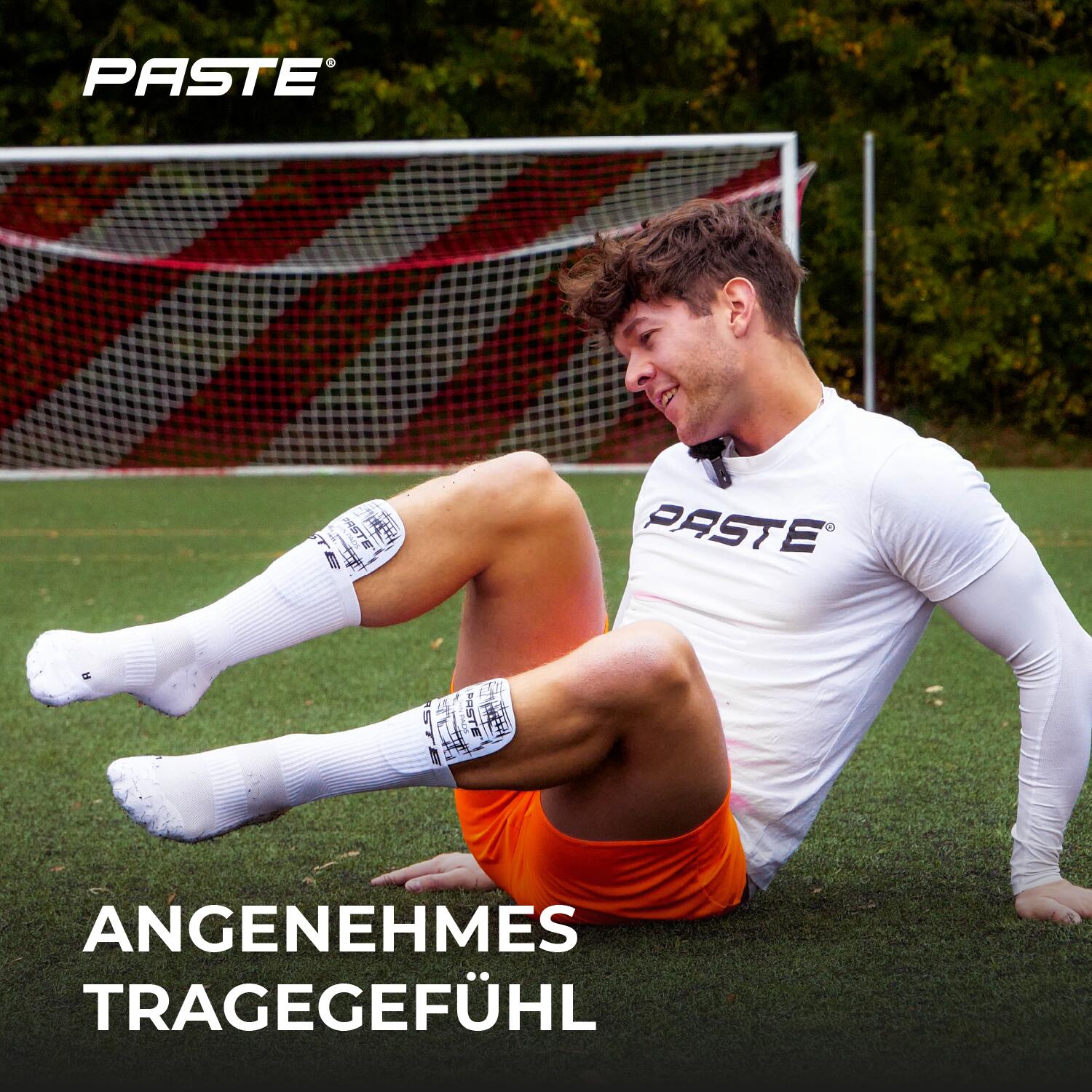 Schienbeinschoner Fußball – Individuell anpassbar mit Polster 5/6