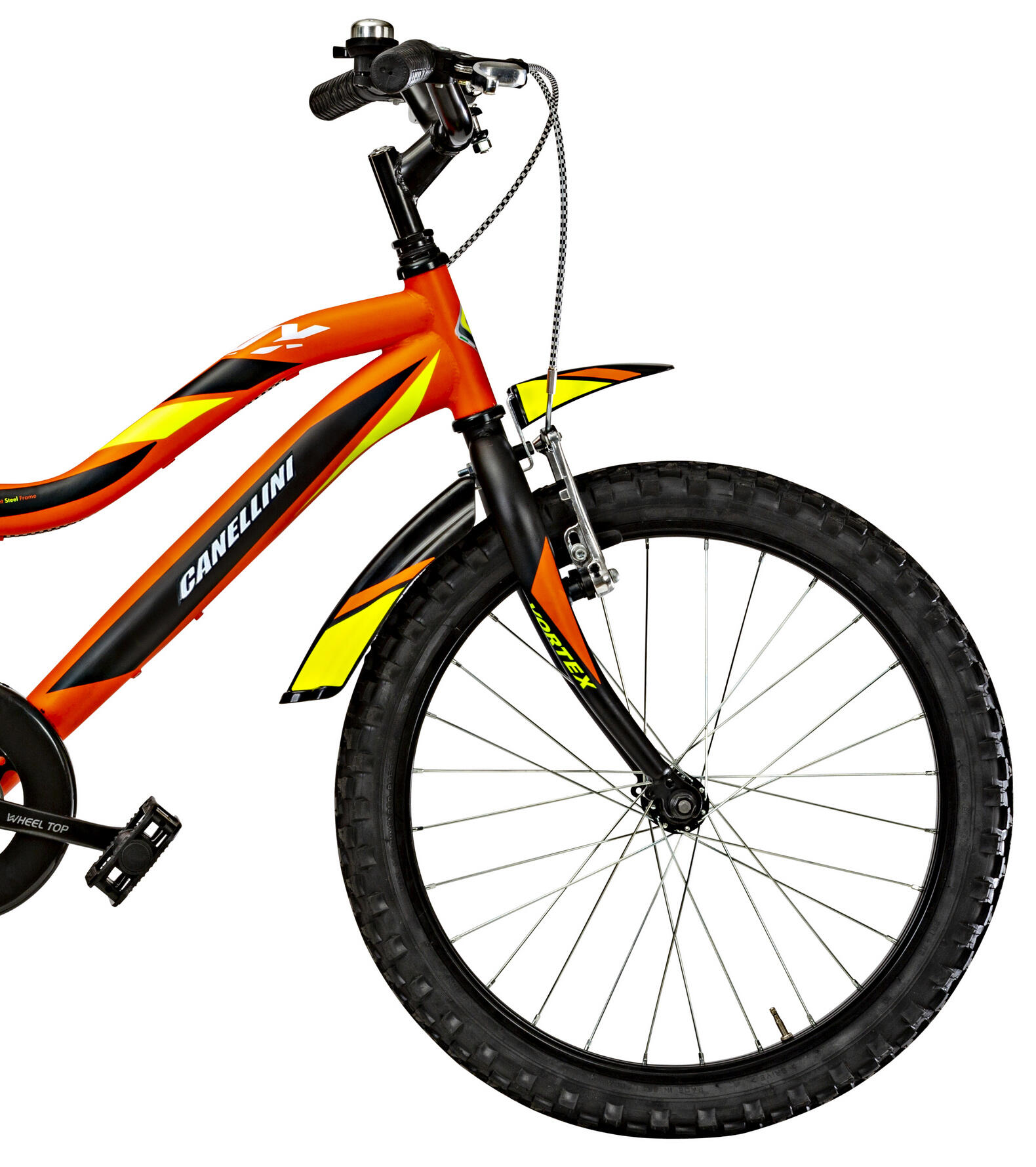 Kinderfahrrad MTB Canellini VORTEX 20" 1V - Orange/Schwarz/Gelb 2/3