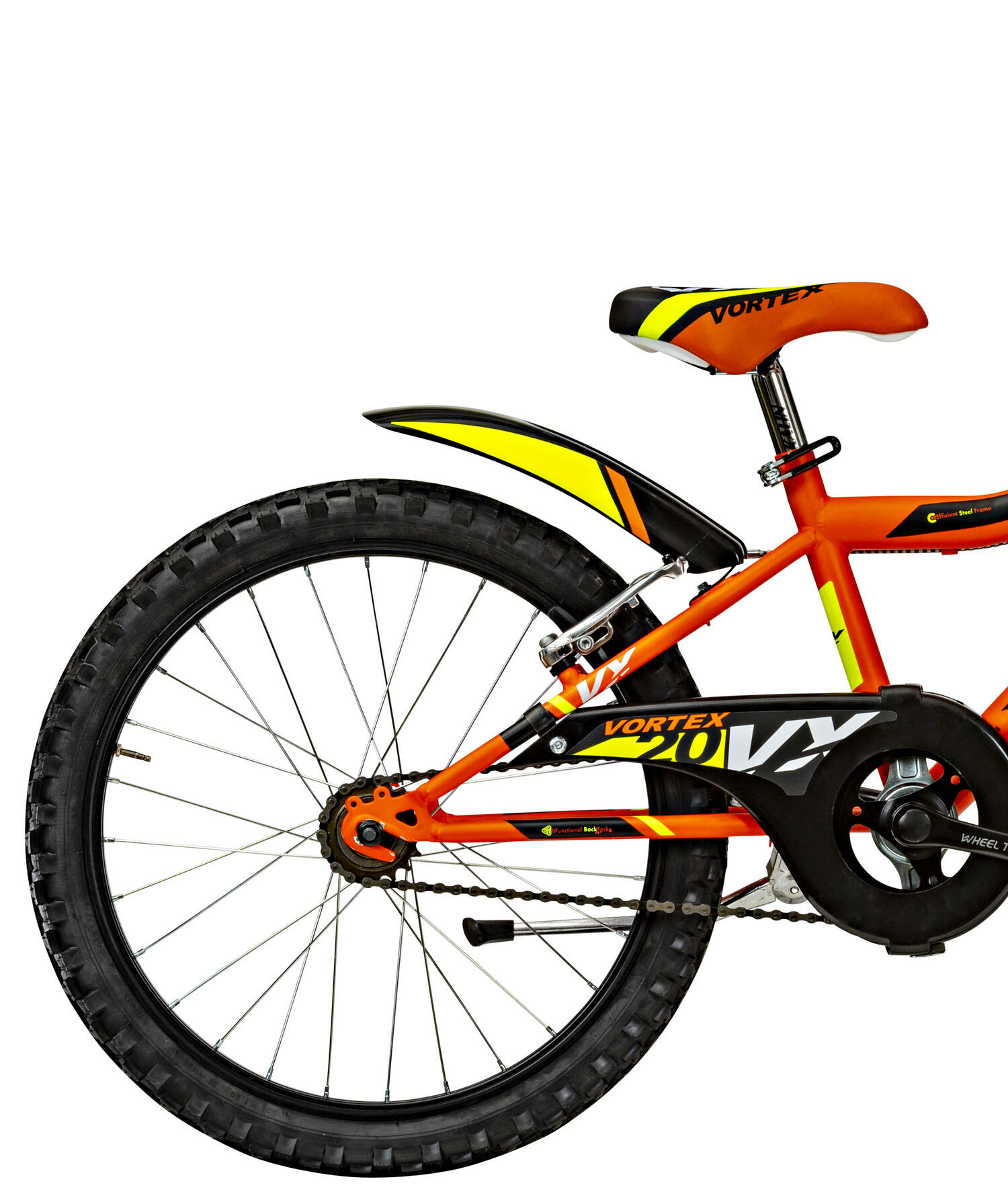 Kinderfahrrad MTB Canellini VORTEX 20" 1V - Orange/Schwarz/Gelb 3/3