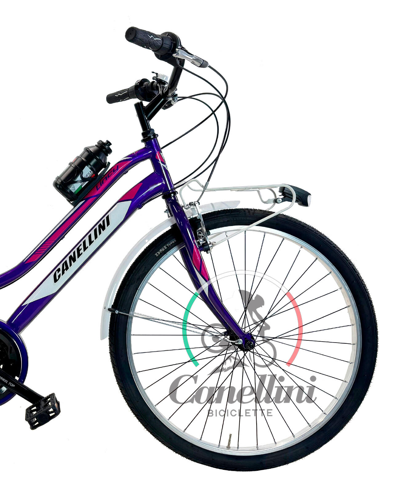 Kinderfahrrad MTB Canellini LINCY 26" - Violett/Fuchsia 3/3
