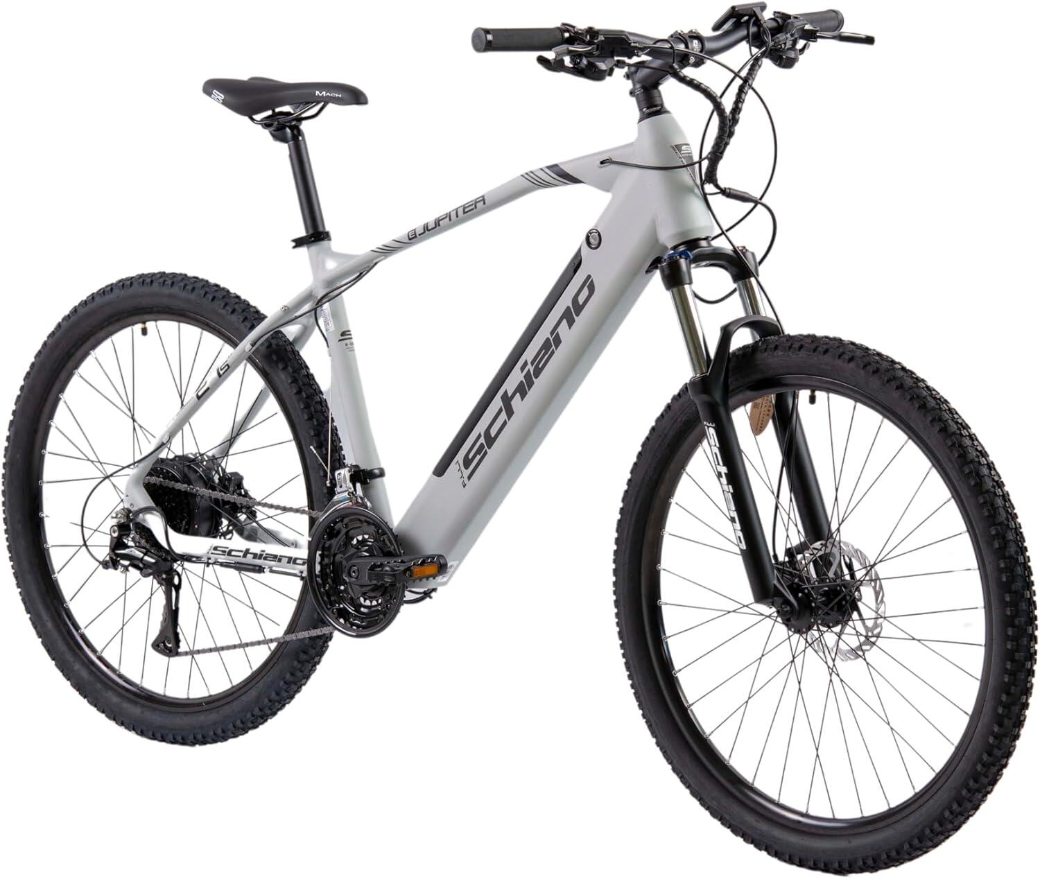 F.LLI SCHIANO E-Jupiter 27,5" MTB con pedaleo asistido, gris