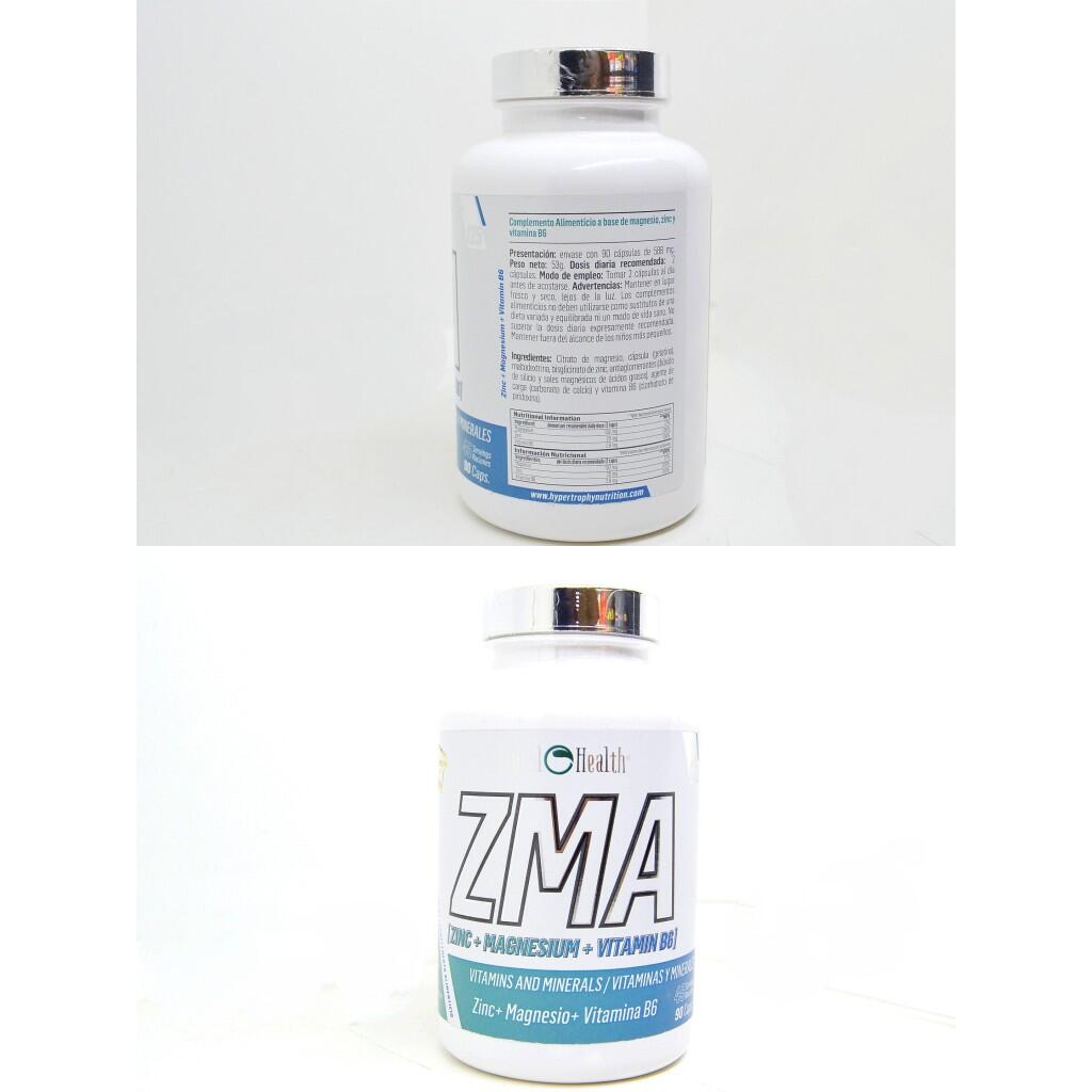 Zinc + Magnesio + B6 | Complejo mineral hormonal | 90 Cápsulas 3/3