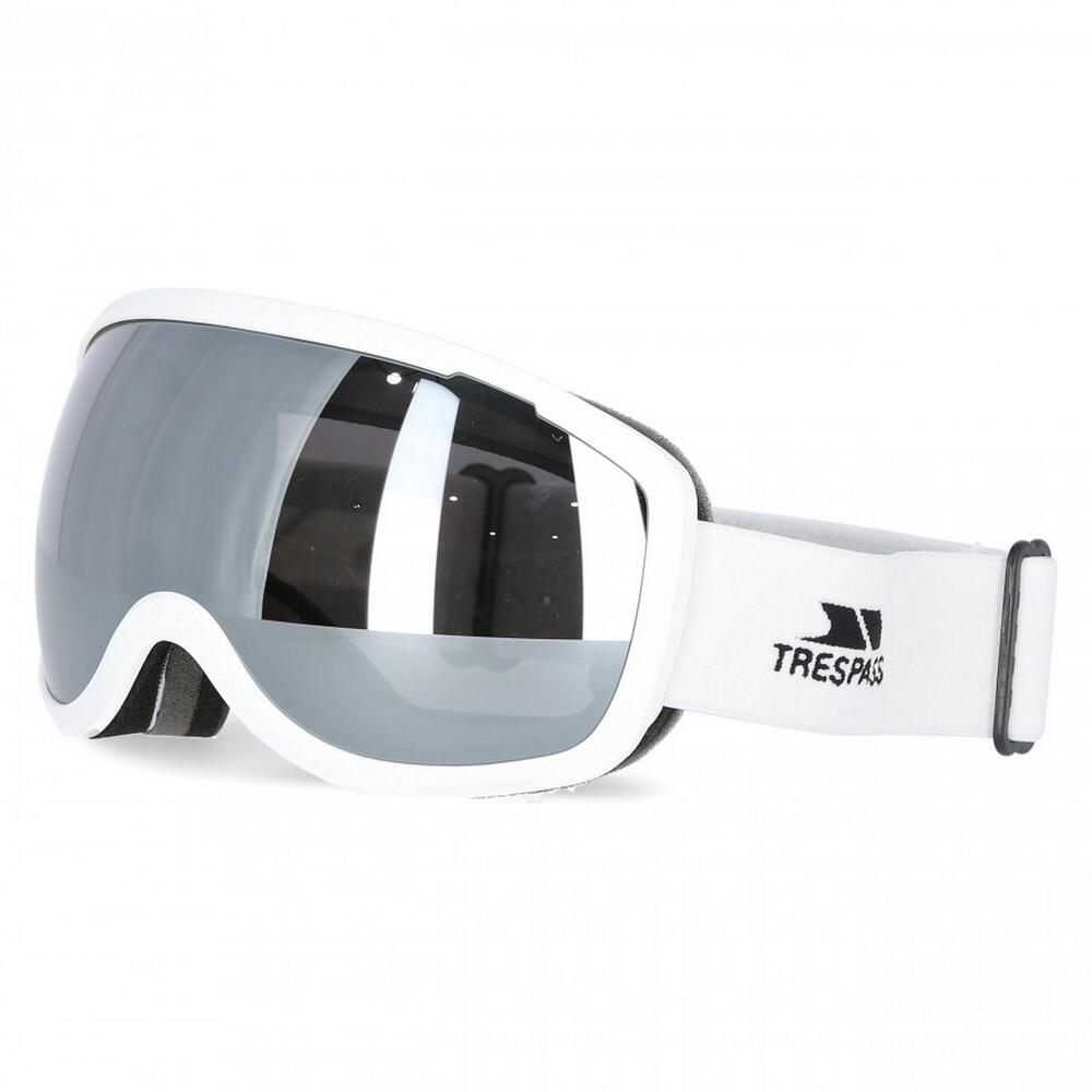Skibrille Hawkeye mit dualsphärischen Gläsern Damen und Herren Mattes Weiß 2/4