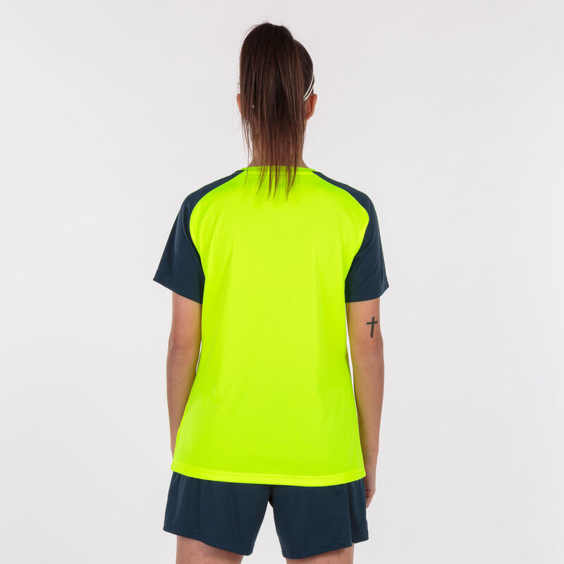 Tricou pentru doamne Joma Academy IV Fluor Geel-Navy 2XL