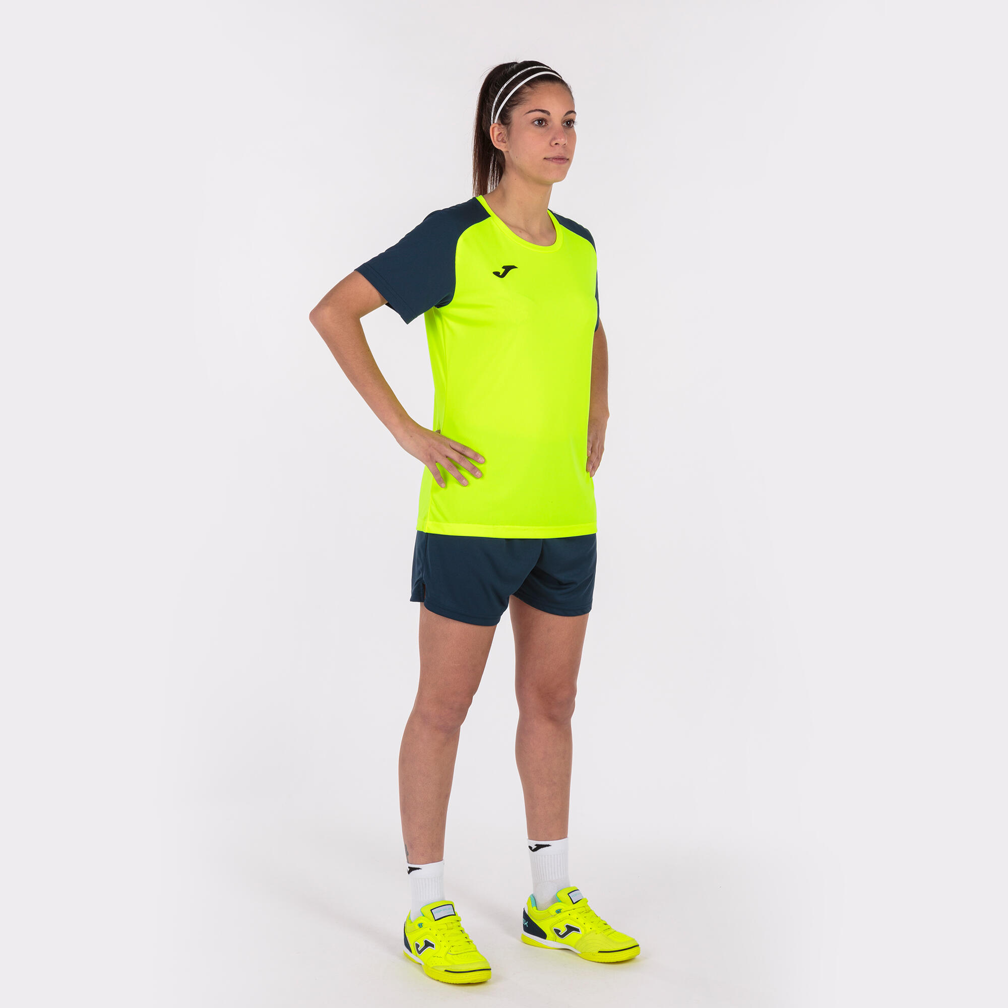 Maillot Manches Courtes Football Femme Joma Academy IV Jaune Fluo 4/5
