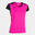 T-Shirt Manga Curta Running Mulher Joma Record II Rosa Fluor