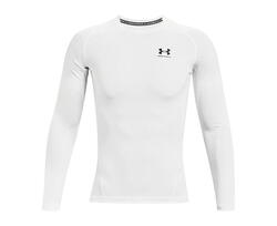 Chemisier Under Armour Heatgear Long Sleeve, Blanc, Hommes