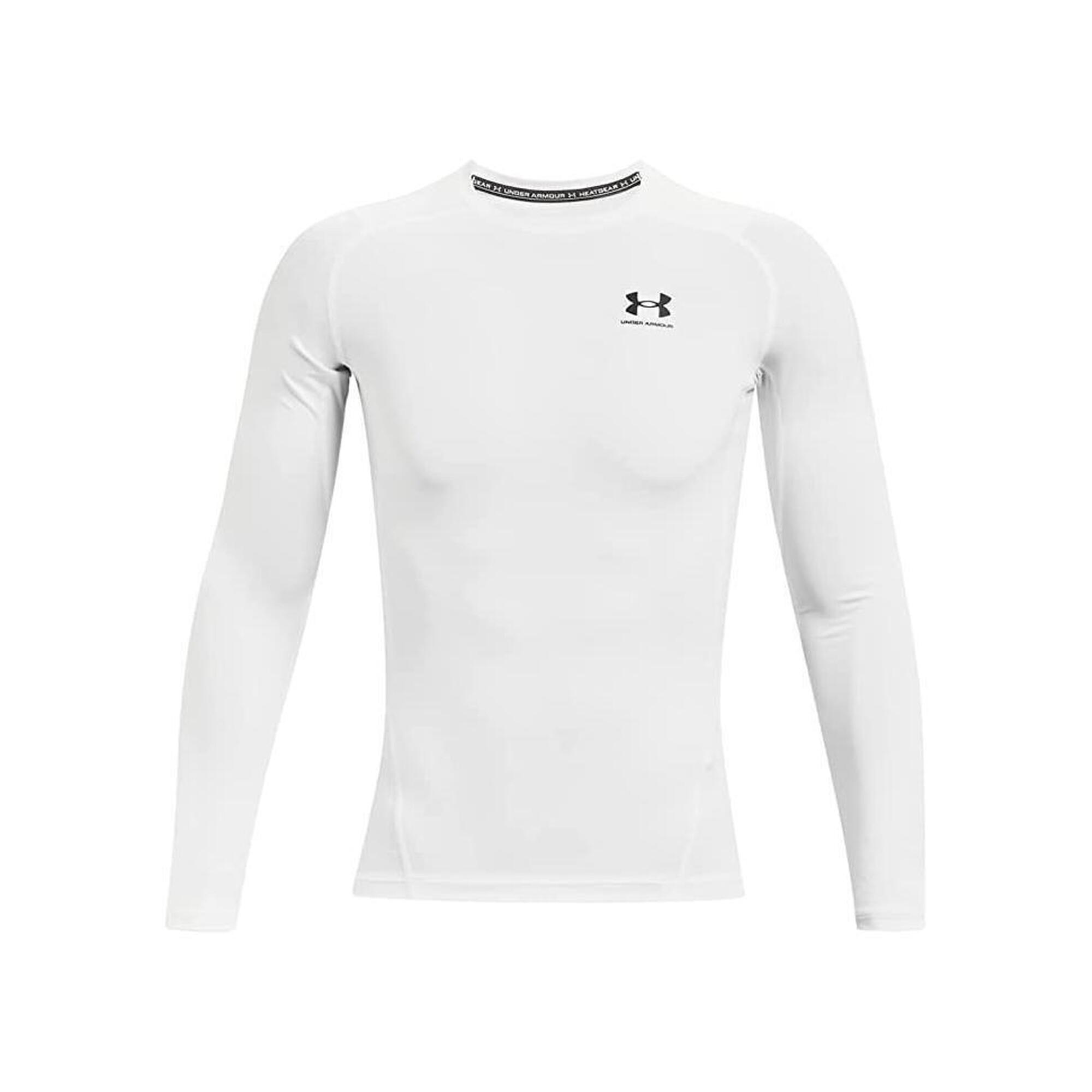Under Armour - Chemisier Under Armour Heatgear Long Sleeve, Blanc, Hommes - Sweat-shirt - Blanc - 40 M - Decathlon