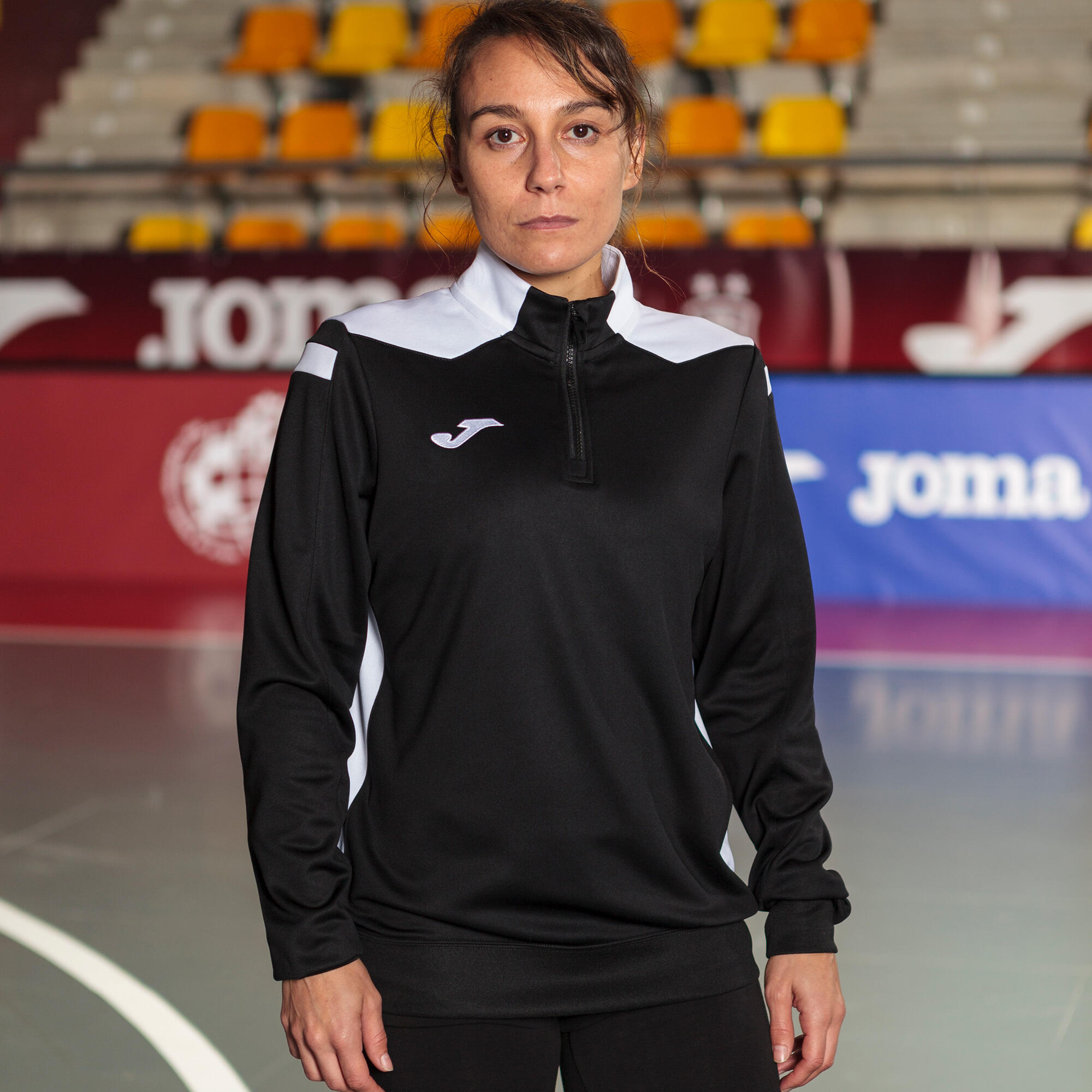 Sweat-Shirt Football Femme Joma Championship VI Noir 3/5