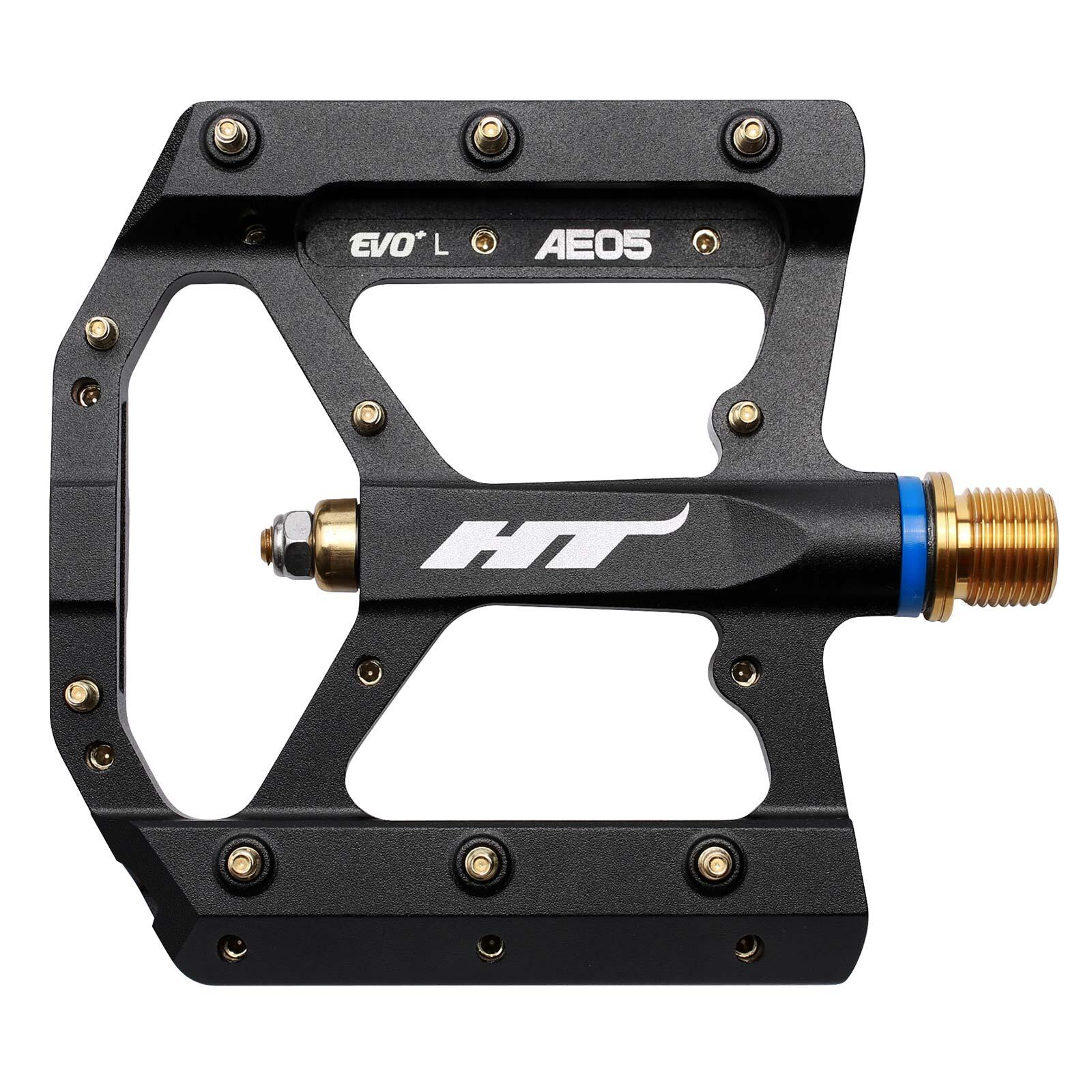 HT Components AE05T Pedals (Alloy / CNC Ti - 80kg rider max) - Black