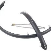 Sunnywhe 28" plastic mudguard set 45 mm matt black