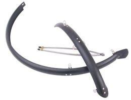 Sunnywhe set parafango plastica 28 pollici 45 mm nero opaco con aste