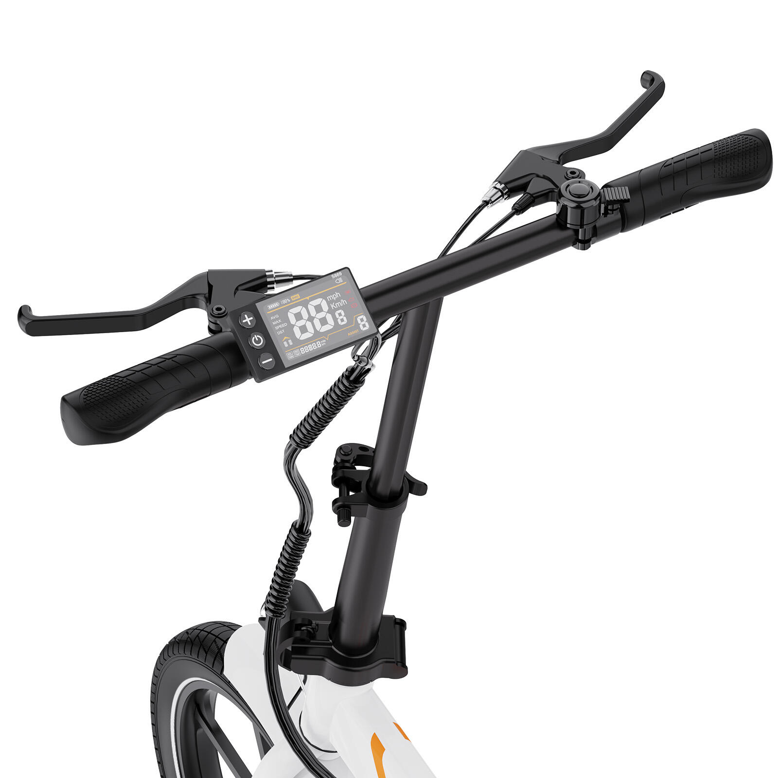Kompaktes Leichtes Faltbares E-Bike 250W – EVERCROSS EK5 Weiß 6/8