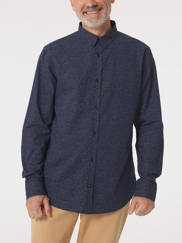 Camisa de hombre TBS RANDYCHE azul marino 3/5