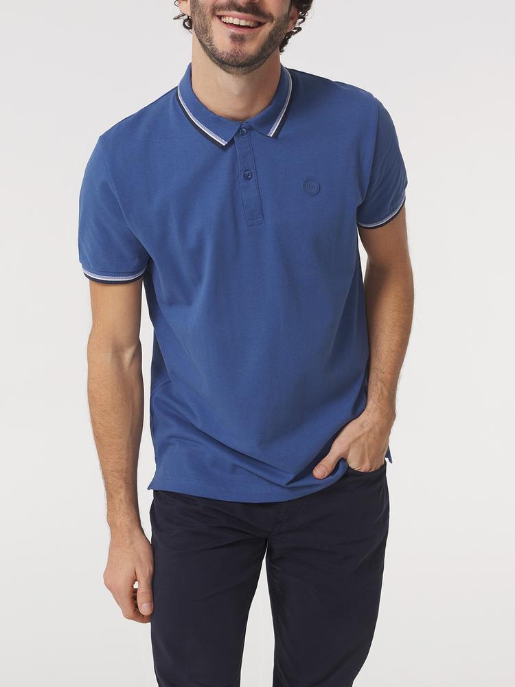 Polo Azul TBS Yvanee para Hombre 3/5