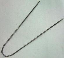 Asta parafango Gazelle 28 acciaio inox posteriore 368 mm.