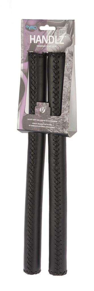 Handvatset stuurgreep leder 40 cm - zwart 2/2