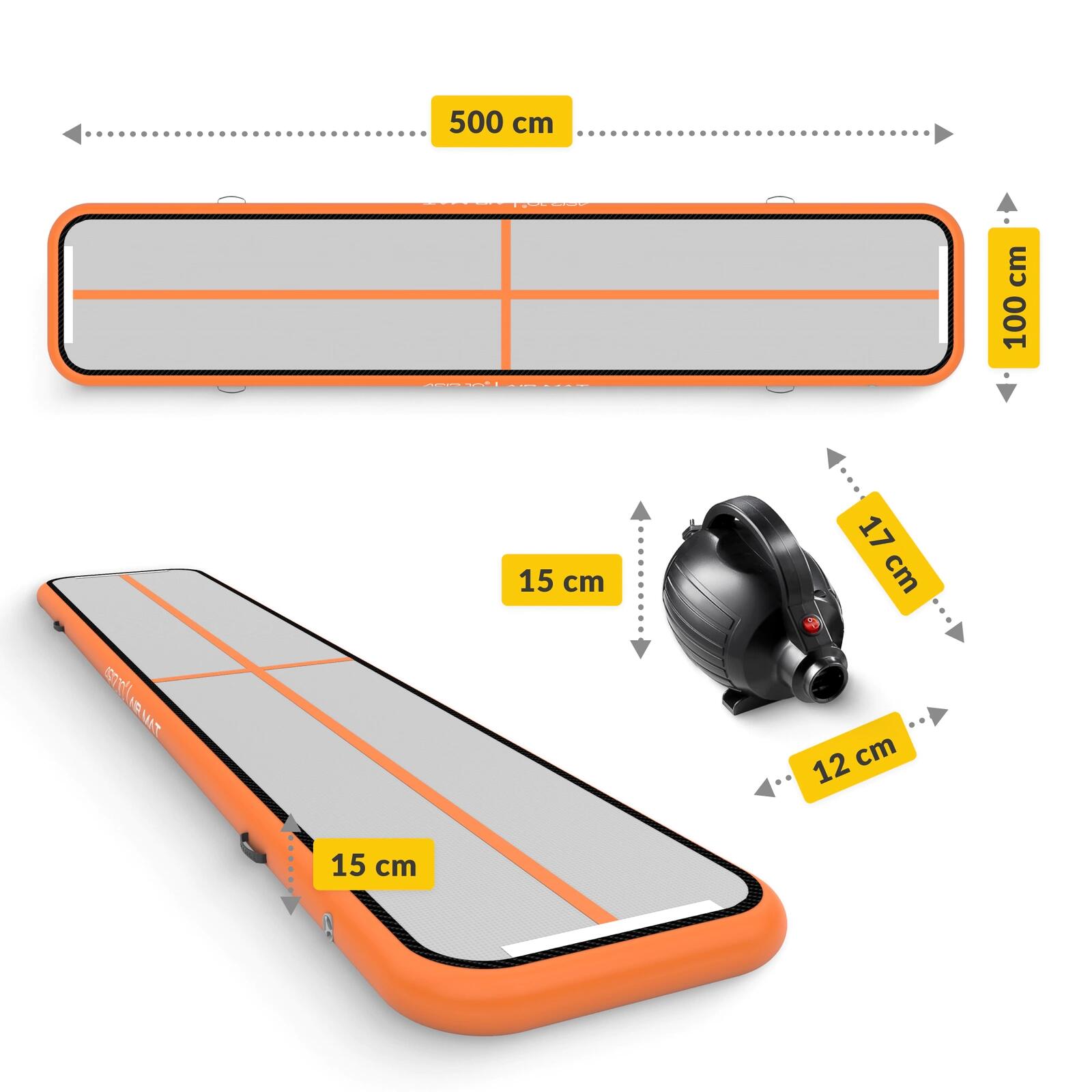 Akrobatikbahn Air Mat 4FIZJO für Akrobatik und Gymnastik 2/7